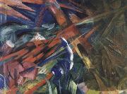 Franz Marc The fate of the animals Germany oil painting artist